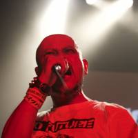 Politics and punk: Shinji “Guy” Okoda performs at To Future, an annual hardcore and punk concert that commemorates the Aug. 6, 1945, atomic bombing of Hiroshima. Nuclear issues aren't a problem for Hiroshima's punk acts — politics are