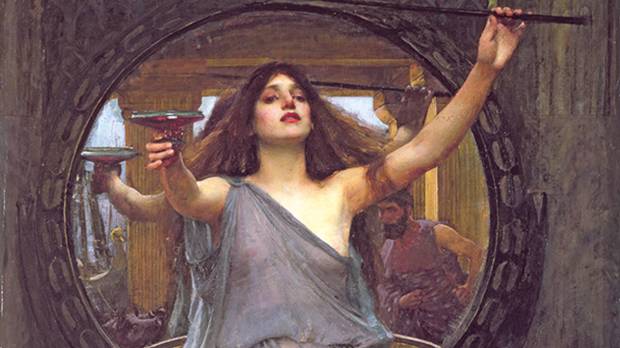 John William Waterhouse, “Circe Offering the Cup to Ulysses” (1891) (Gallery Oldham, UK) Take a dip into the art of darkness