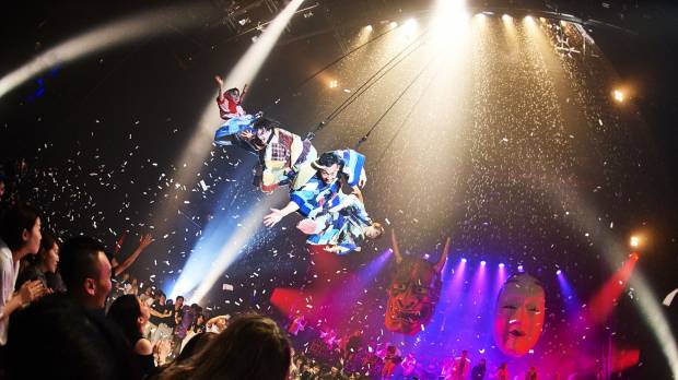 Old and new: “Fuerza Bruta Wa! — Wonder Japan Experience” presents traditional elements of this country’s culture with a modern twist, a mix that’s designed to satisfy both locals and a growing tourist audience. Fuerza Bruta re-interprets a night out at the theater