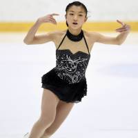 Kaori Sakamoto, the Japan junior champion last season, will be one of the contenders for the two women\'s spots on the Olympic team this season. | KYODO