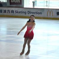 Rika Kihira landed a triple axel in her free skate and won the junior women\'s title at the season-opening Asian Open Trophy in Hong Kong on Saturday. | PHOTO COURTESY OF JODY CHEUNG