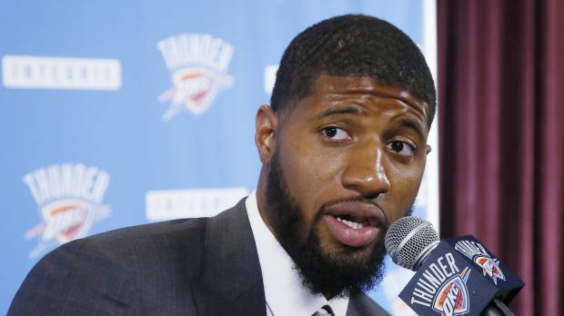 Oklahoma City Thunder forward Paul George NBA investigating Lakers amid George tampering allegation