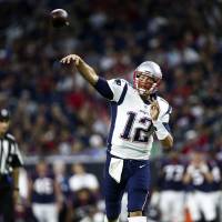 Patriots quarterback Tom Brady passes during a preseason game against the Texans on Saturday in Houston. Brady returns to Houston for preseason debut