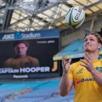 New Australia captain Michael Hooper tosses a ball in Sydney on Wednesday. | REUTERS