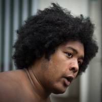Wakaichiro trains at Musashigawa Beya on Aug. 11. More multiracial wrestlers making mark in raised ring