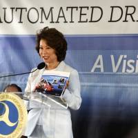 U.S. Transportation Secretary Elaine Chao announces new voluntary safety guidelines for self-driving cars during a visit to an autonomous vehicle testing facility Tuesday at the University of Michigan, in Ann Arbor. The new guidelines update policies issued last fall by the Obama administration, which were also largely voluntary. Trump camp updates U.S. self-driving car guidelines as more hit the road, paring safety assessment points