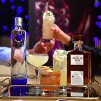 A bartender hands over a drink at an Emmy Awards press preview on Thursday in Los Angeles. Alcohol industry distorts cancer risk: study