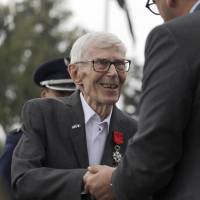 Sterling D. Ditchey, 94, an Army first lieutenant who flew 70 combat missions in Europe as a B-25 bombardier, is among 10 California men who fought overseas with the U.S. Army, Army Air Corps and Marines during World War II who were awarded the National Order of the Legion of Honor, the French government’s highest honor, Tuesday during a ceremony at Los Angeles National Cemetery. France bestows highest honor on 10 California vets for WWII service