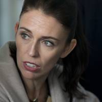 New Zealand Labour Party leader Jacinda Ardern visits a Christchurch school on Aug. 16. 'Jacinda-mania' takes New Zealand election to the wire