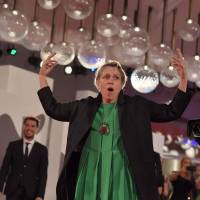 Actress Frances McDormand attends the premiere of the movie “Three Billboards Outside Ebbing, Missouri” presented in competition at the 74th Venice Film Festival on Monday at Venice Lido. Frances McDormand scorches in 'Three Billboards' at Venice, tapped the Duke for grit