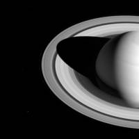 Saturn’s shadow is seen on its rings in this image taken in May 2016 by NASA’s Cassini spacecraft. The changing length of the shadow marks the passing of the seasons on Saturn. The moon Mimas is a few pixels wide, near the lower left in this photo. After two decades of spatial exploration, NASA's Saturn orbiter Cassini set for fiery 122,000 kph death plunge