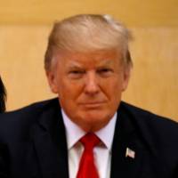 U.S. Ambassador to the U.N. Nikki Haley and President Donald Trump participate in a session on reforming the United Nations at U.N. Headquarters in New York on Monday. U.N. making slow progress on sweeping goals to end global poverty amid rise of nationalism