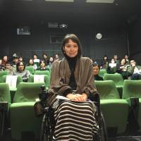 Cinematic activism: Filmmaker Mizuko Yamaoka is seen here at the Film School of Tokyo. Her latest short is “The Lost Coin.” Mizuko Yamaoka takes a different approach in documentary about people with disabilities