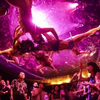 In it for the long haul: Productions such as “Fuerza Bruta Wa!” are extending their runs in an effort to attract overseas tourists. Theaters in Japan are increasingly looking at longer runs for their productions