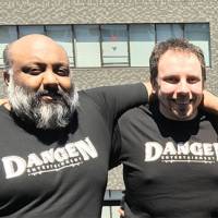 Men in black: The team at Dangen Entertainment includes (from left to right) Nayan Ramachandran, Chad Porter, John Davis, Ben Judd, Dan Stern and Dan Luffey. Dangen Entertainment hopes to help overseas developers find their way in Japan's gaming world