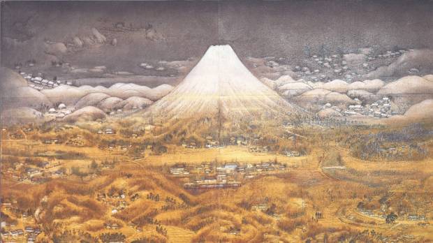 “Mountains and Sea (Reminiscences of Izu)” (c.1925) The bigger picture is in the details