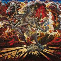 “Rebuking” (2015) A somber prelude to riots of color