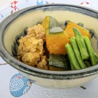 Sweet stew: Adding chicken to a simmered kabocha squash recipe adds extra umami and texture. Attention turns to kabocha squash as cooler weather looms
