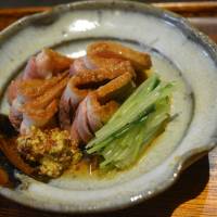 Succulent: A portion of kamo rōsu roast duck served with honey dijon mustard at Matsushita. Matsushita: Polishing the tradition of fine soba
