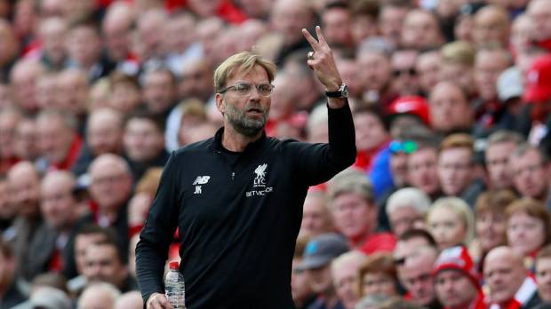 Liverpool manager Jürgen Klopp directs his team during a recent match. Multiple issues keep Liverpool from contending