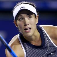 Garbine Muguruza watches her shot during the Pan Pacific Open on Wednesday. Muguruza defeated Monica Puig 6-4, 6-0. Former world No. 1 Pliskova cruises past qualifier Linette