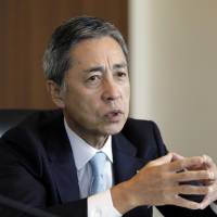Shinichi Ueno, president and CEO of Asatsu-DK Inc., is interviewed in Tokyo on Wednesday. WPP alliance dead with or without Bain deal, Asatsu-DK CEO says