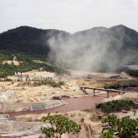 The Blue Nile flows near the planned Grand Ethiopian Renaissance Dam in northwestern Ethiopia in this file photo. | AP