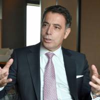 Michel Chertouh, newly appointed general manager of the ANA InterContinental Tokyo in Akasaka, Minato Ward, speaks during an interview with The Japan Times. Hotel offers new levels of hospitality, luxury