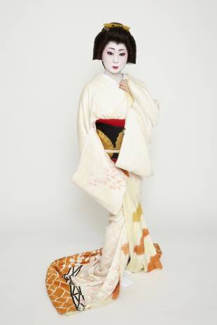 Dressed to the nines: Geisha Kikuno launched Kagai Restoration Project in Ganrinin in 2012 to revitalize geisha culture in Nara.