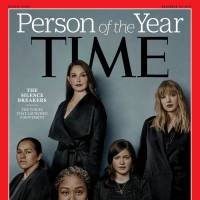 This image obtained on Wednesday courtesy of Time magazine, shows the 2017 Time Person of the Year: “The Silence Breakers.” Victims of sexual misconduct named Time magazine's Person of the Year