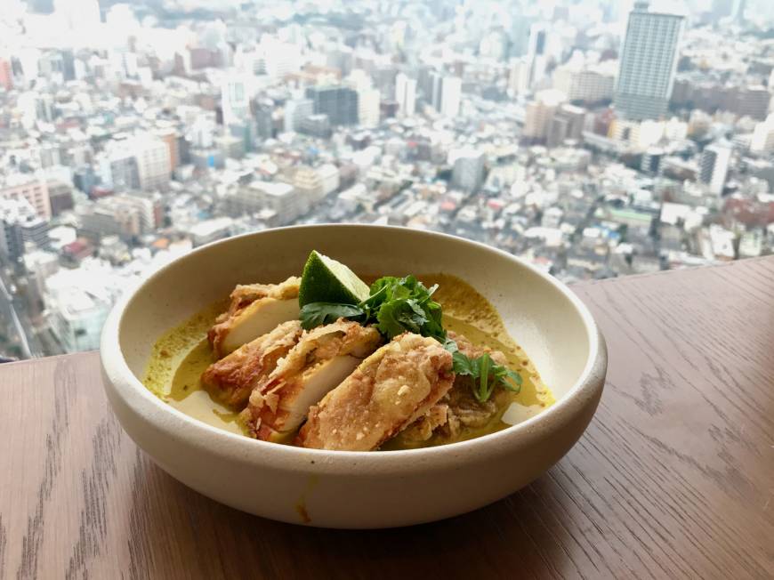Longrain Quite a sight: Thai fried chicken, turmeric, wild ginger and coconut cream at Longrain. | ROBBIE SWINNERTON