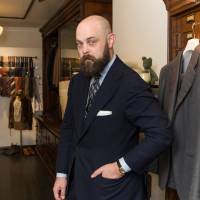 Style and substance: “If only men who could would plan their wardrobes, and work with tailors, instead of asking their girlfriends what they should wear,” the world would be a better place, says Ethan Newton, proprietor of Bryceland’s Tailors in the Jingumae district of Tokyo’s Shibuya Ward. ‘To look good, you need to look masculine,’ says Ethan Newton of Bryceland’s Tailors, Tokyo
