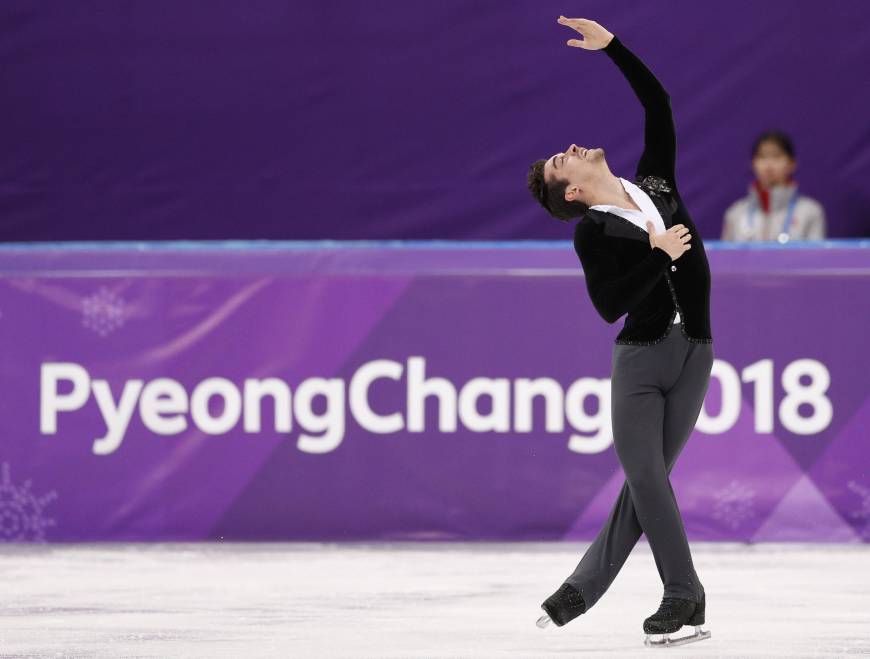 Javier Fernandez of Spain performs in the men