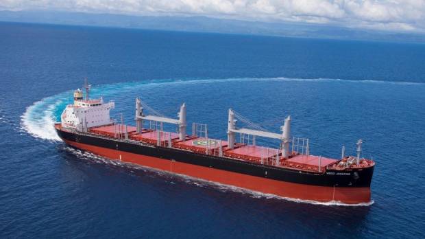 “WECO JOSEFINE”, the first TESS38 TSUNEISHI SHIPBUILDING Delivers First “TESS38” Ship – Its 38,300-tonne Log and Bulk Carrier