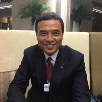 Takeshi Niinami, CEO of Suntory Holdings Ltd., speaks to The Japan Times at the World Economic Forum’s annual meeting in Davos, Switzerland, on Jan. 25. Better employee training needed to prepare for 'fourth industrial revolution,' Suntory chief says