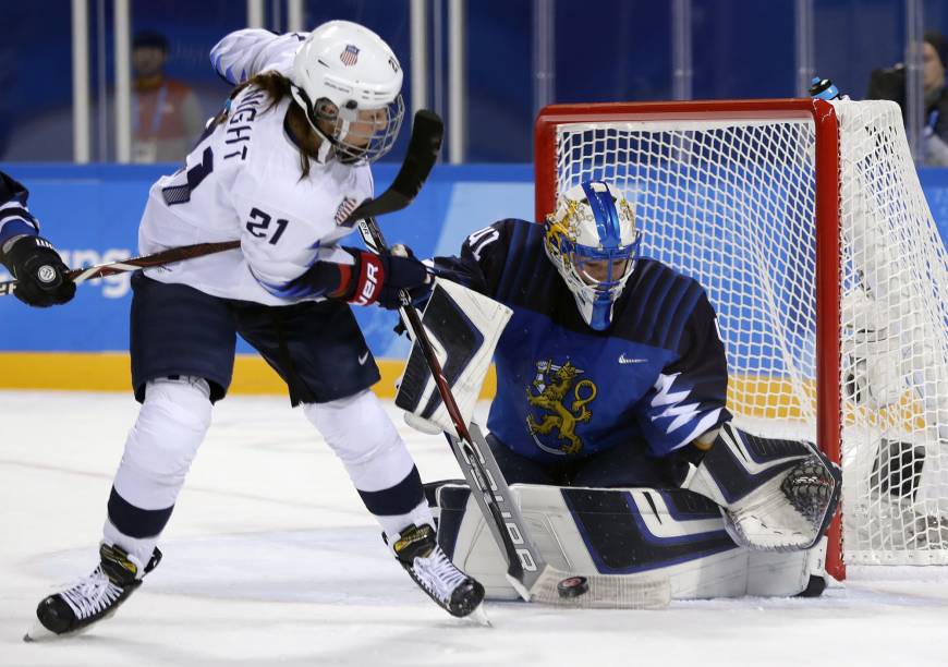 Znalezione obrazy dla zapytania pyongyang 2018 ice hockey women Finland USA