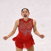 Mirai Nagasu reacts after her performance in the Olympic team figure skating event on Monday in Gangneung, South Korea. Mirai Nagasu's story won't end with triple axel