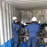 First shipment of recycled automobile parts to Myanmar