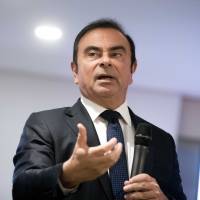 Carlos Ghosn, chairman of Renault SA, speaks during a news conference to announce the automaker’s full year earnings, in Paris, France, on Feb. 16, 2018. Mitsubishi Motors clings to Ghosn-led alliance as closer integration fuels revival
