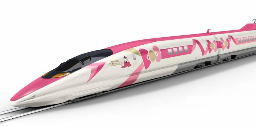 Hello Kitty bullet train to debut on Sanyo Line this summer
