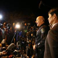 Austin assistant police chief Ely Reyes addresses the media on Tuesday. Austin bombing suspect blows himself up as SWAT moves in
