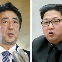 The Japanese government plans to examine the possibility of a summit between Prime Minister Shinzo Abe and North Korean Leader Kim Jong Un, sources said. | KYODO, YONHAP / VIA KYODO