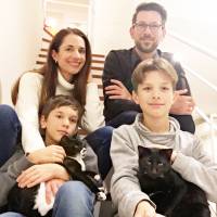 Jolly good fun: Cheeky kittens Preto and Melas find a family