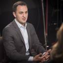 John Zimmer, co-founder and president of Lyft Inc., speaks during an interview in San Francisco, California, on Feb. 27.