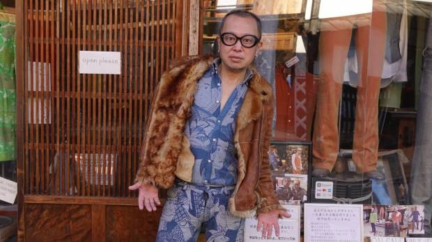 The rebel: Jun Obara outside his store in Tsumago, Nagano Prefecture Jun Obara: Turning traditional style inside out