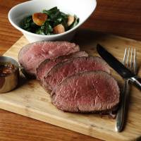 Grilled sirloin and chateaubriand steak are among The Tavern — Grill & Lounge's eclectic menu options. | ANDAZ TOKYO TORANOMON HILLS