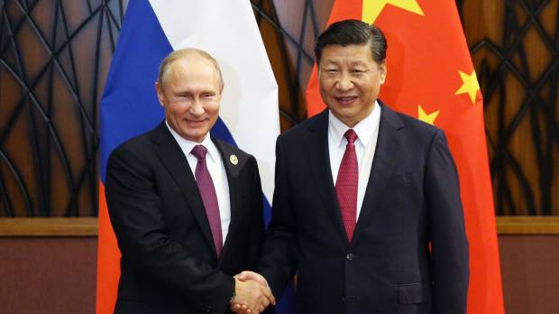 Russian President Vladimir Putin and Chinese President Xi Jinping are seeing eye to eye on many foreign policy issues. America's new threat is an axis of autocracy