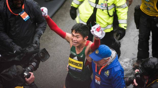 Boston Marathon winner Yuki Kawauchi Yuki Kawauchi finishes third in World Marathon Majors series