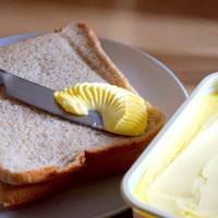 Trans fatty acids are found in margarine and other food products. Food firms in Japan work to cut use of trans fatty acids