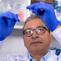 Peruvian genetics specialist Ricardo Fujita works at his lab in the San Martin de Porres University in Lima on May 11. Peruvian scientists use DNA to trace origins of Inca emperors